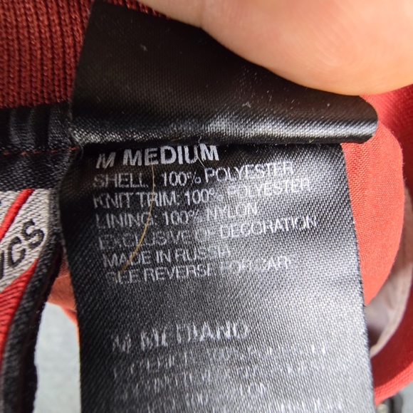 Vintage OU Oklahoma Sooners Lined Windbreaker Vest Jacket Side Zip V-Neck Mens M - Picture 8 of 11